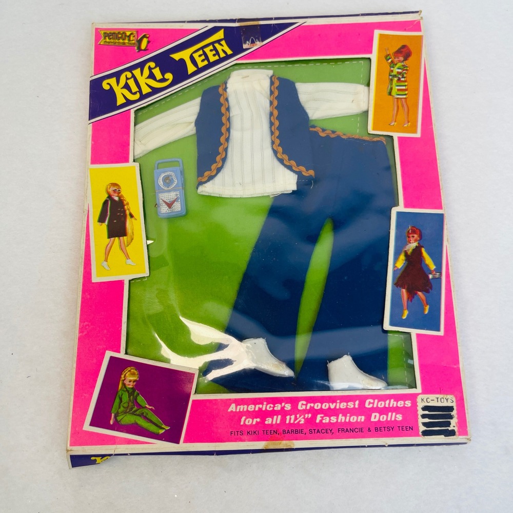 Penco Doll Clothes Set 11.5 in K 1612 Blue Mod Groovy Barbie Kiki Teen